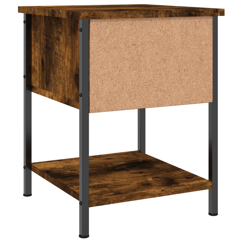 vidaXL Bedside Tables 2 pcs Smoked Oak 34x35,5x45 cm Engineered Wood