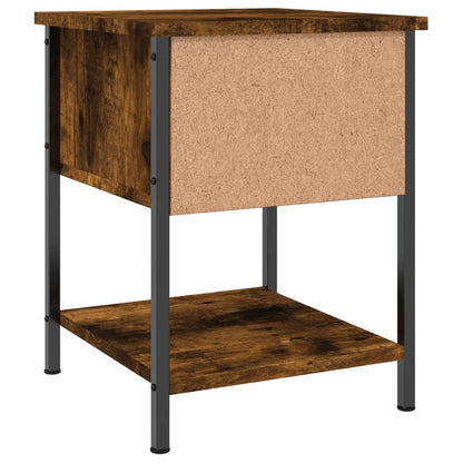 vidaXL Bedside Tables 2 pcs Smoked Oak 34x35,5x45 cm Engineered Wood