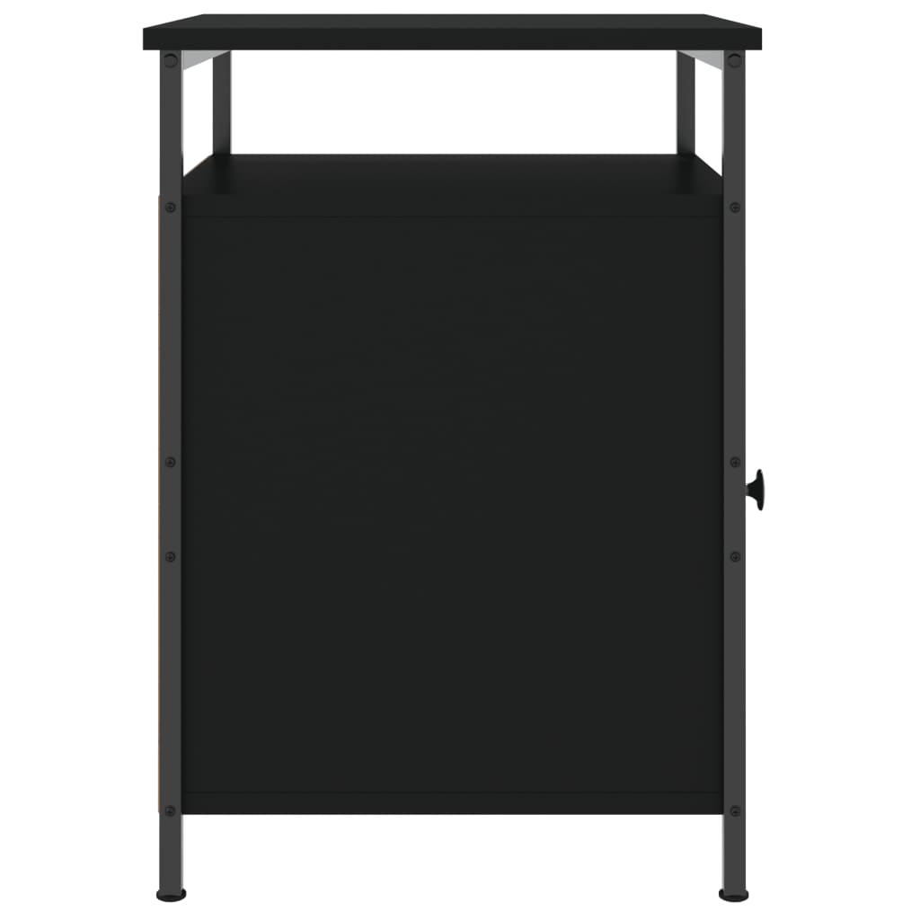 vidaXL Bedside Cabinets 2 pcs Black 40x42x60 cm Engineered Wood