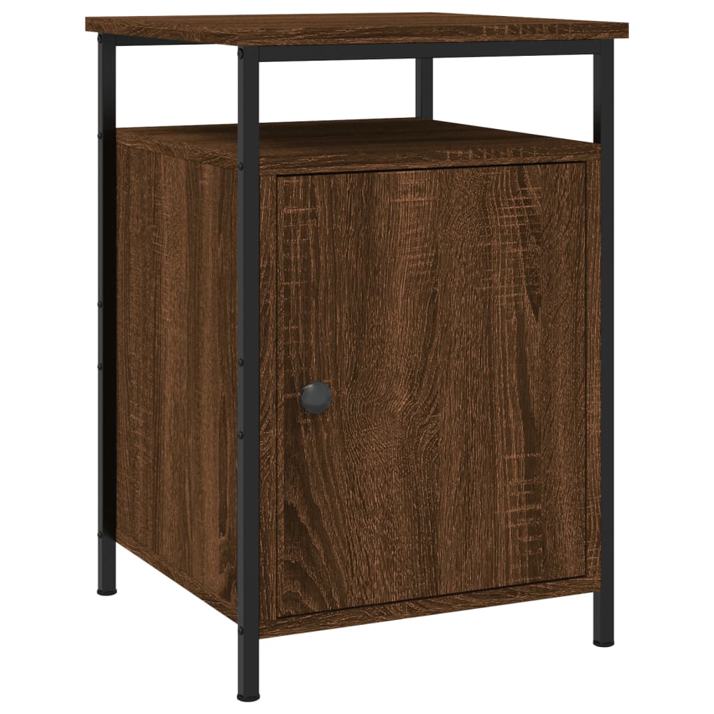 vidaXL Bedside Cabinets 2 pcs Brown Oak 40x42x60 cm Engineered Wood