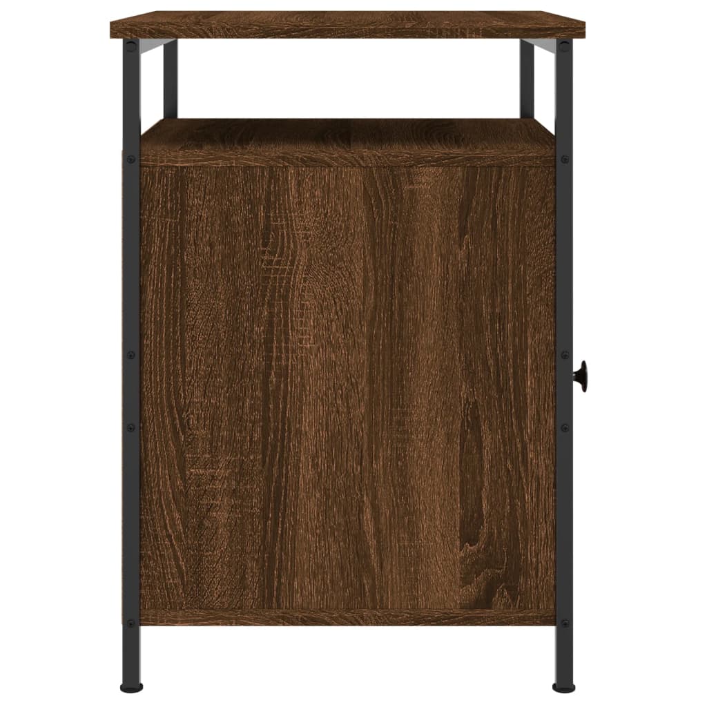 vidaXL Bedside Cabinets 2 pcs Brown Oak 40x42x60 cm Engineered Wood