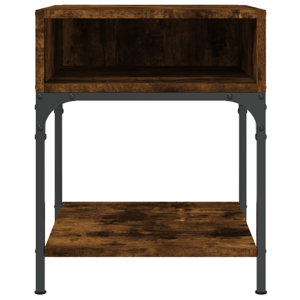vidaXL Bedside Tables 2 pcs Smoked Oak 40x41x50 cm Engineered Wood