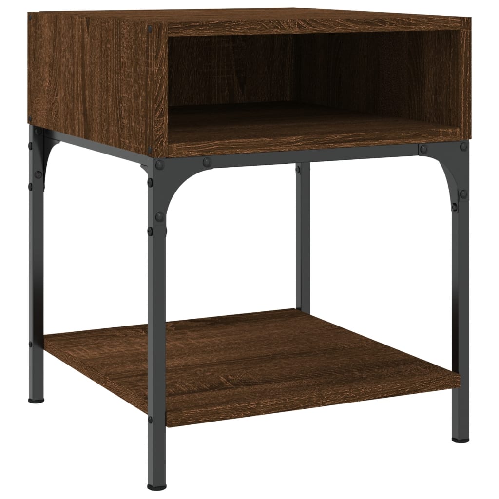 vidaXL Bedside Tables 2 pcs Brown Oak 40x41x50 cm Engineered Wood