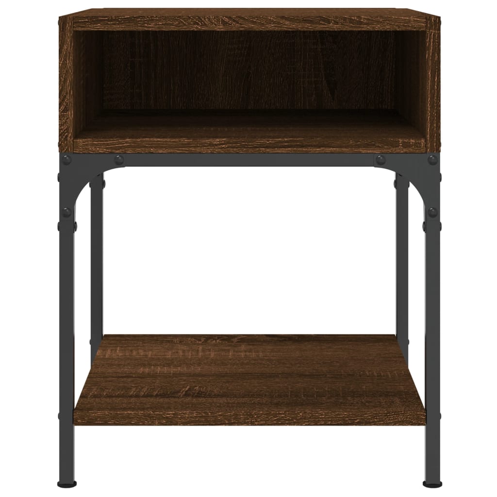 vidaXL Bedside Tables 2 pcs Brown Oak 40x41x50 cm Engineered Wood