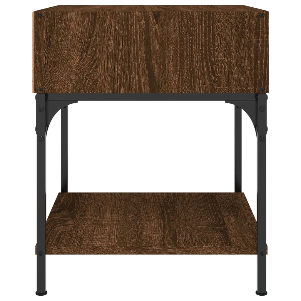 vidaXL Bedside Tables 2 pcs Brown Oak 40x41x50 cm Engineered Wood