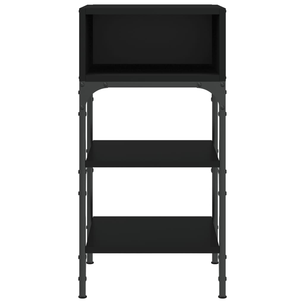 vidaXL Bedside Tables 2 pcs Black 35x34.5x70 cm Engineered Wood