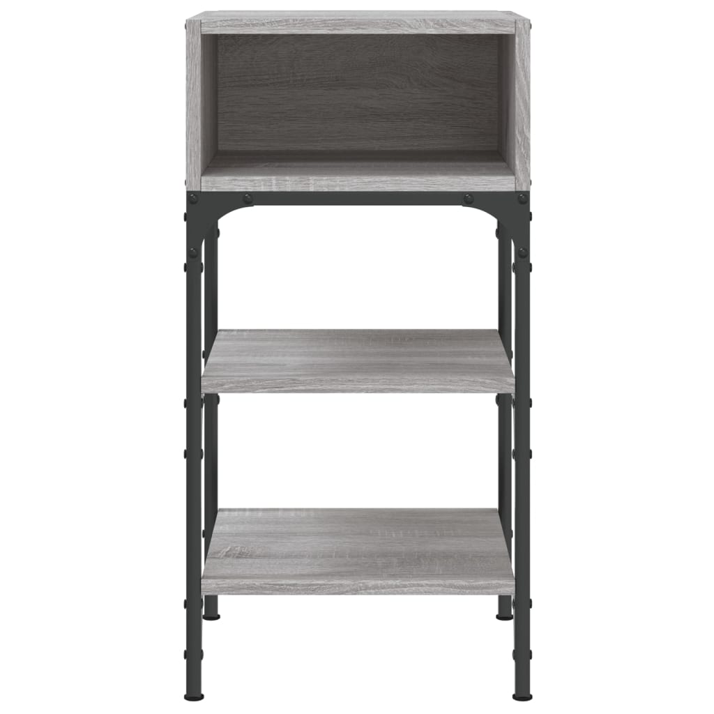 vidaXL Bedside Tables 2 pcs Grey Sonoma 35x34.5x70 cm Engineered Wood