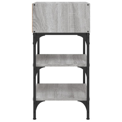 vidaXL Bedside Tables 2 pcs Grey Sonoma 35x34.5x70 cm Engineered Wood