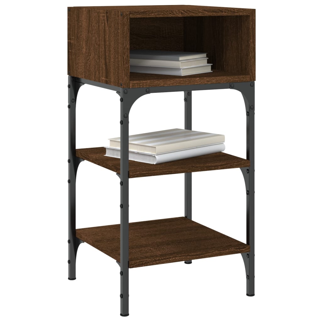 vidaXL Bedside Tables 2 pcs Brown Oak 35x34.5x70 cm Engineered Wood