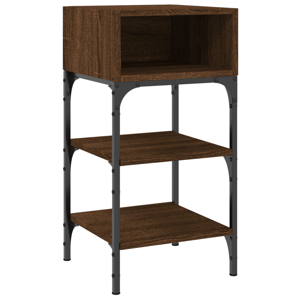 vidaXL Bedside Tables 2 pcs Brown Oak 35x34.5x70 cm Engineered Wood