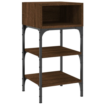 vidaXL Bedside Tables 2 pcs Brown Oak 35x34.5x70 cm Engineered Wood