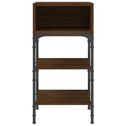 vidaXL Bedside Tables 2 pcs Brown Oak 35x34.5x70 cm Engineered Wood