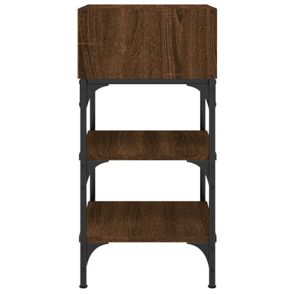 vidaXL Bedside Tables 2 pcs Brown Oak 35x34.5x70 cm Engineered Wood