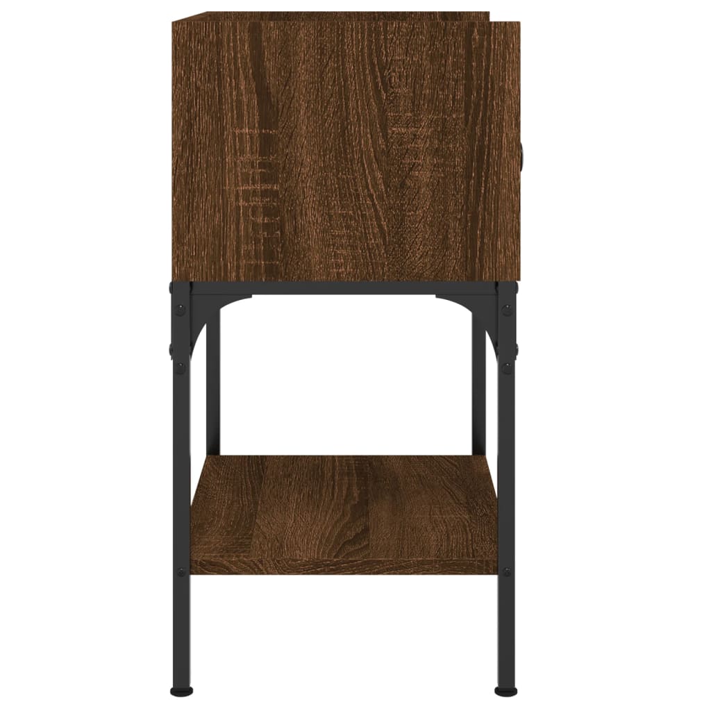 vidaXL Bedside Tables 2 pcs Brown Oak 40.5x31x60 cm Engineered Wood