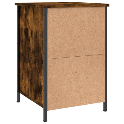 vidaXL Bedside Cabinet Smoked Oak 40x42x60 cm Engineered Wood