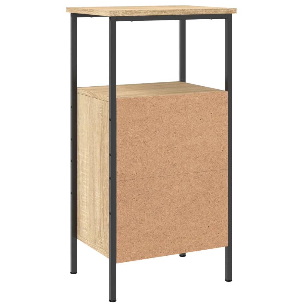 vidaXL Bedside Cabinets 2 pcs Sonoma Oak 41x31x80 cm Engineered Wood