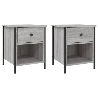 vidaXL Bedside Cabinets 2 pcs Grey Sonoma 40x42x50 cm Engineered Wood