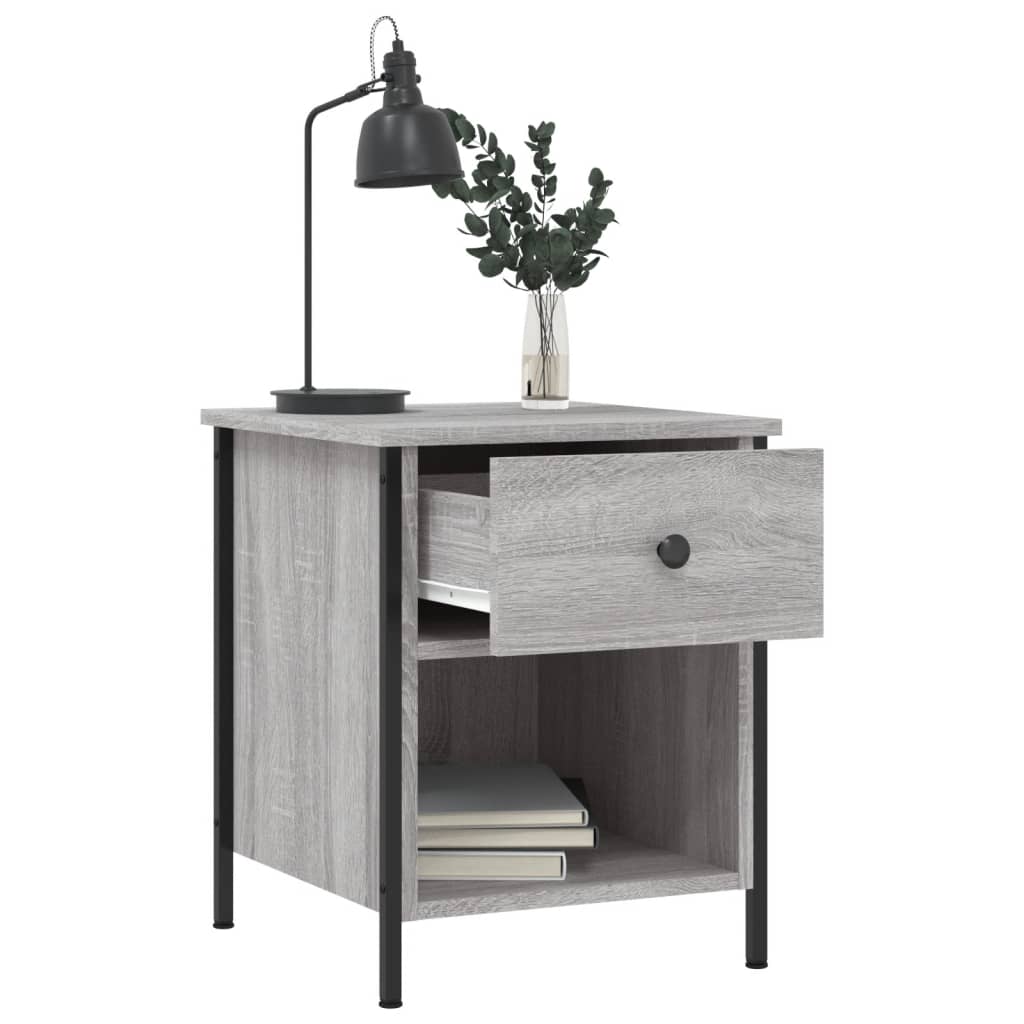 vidaXL Bedside Cabinets 2 pcs Grey Sonoma 40x42x50 cm Engineered Wood