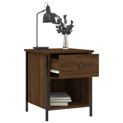 vidaXL Bedside Cabinets 2 pcs Brown Oak 40x42x50 cm Engineered Wood