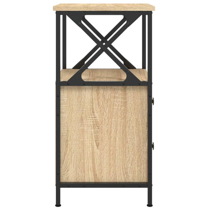 vidaXL Bedside Cabinets 2 pcs Sonoma Oak 34x35,5x70 cm Engineered Wood