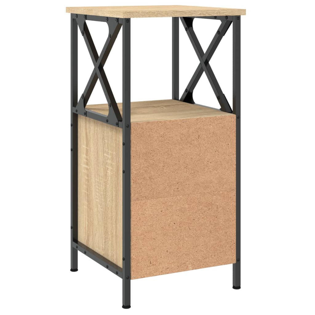 vidaXL Bedside Cabinets 2 pcs Sonoma Oak 34x35,5x70 cm Engineered Wood