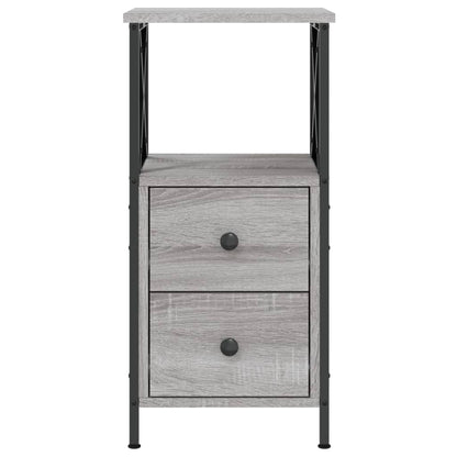 vidaXL Bedside Cabinets 2 pcs Grey Sonoma 34x35.5x70cm Engineered Wood