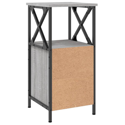 vidaXL Bedside Cabinets 2 pcs Grey Sonoma 34x35.5x70cm Engineered Wood