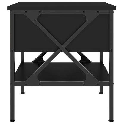 vidaXL Bedside Table Black 40x42x45 cm Engineered Wood