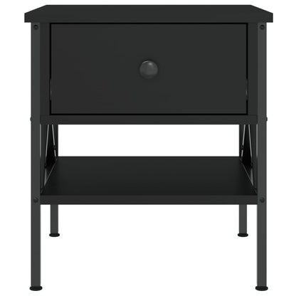 vidaXL Bedside Tables 2 pcs Black 40x42x45 cm Engineered Wood
