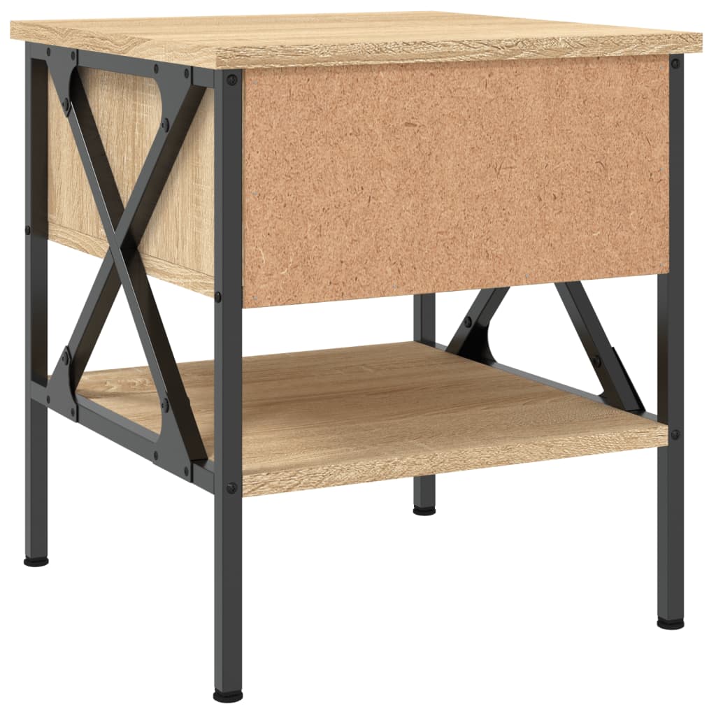 vidaXL Bedside Table Sonoma Oak 40x42x45 cm Engineered Wood