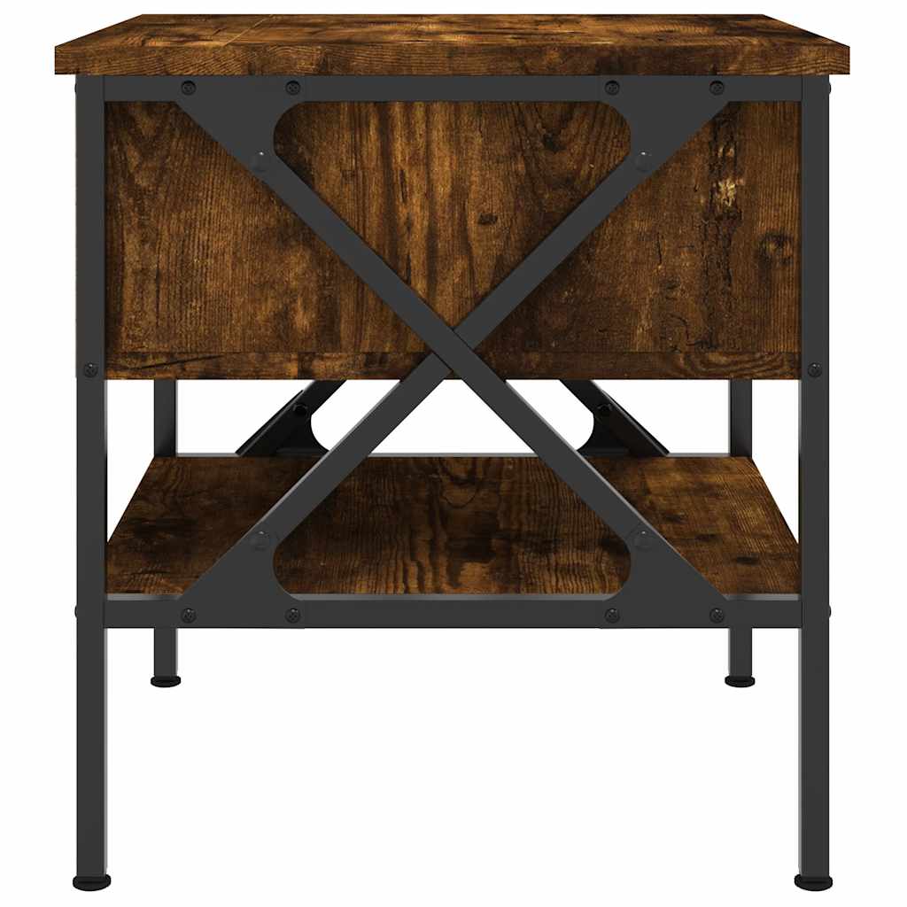 vidaXL Bedside Tables 2 pcs Smoked Oak 40x42x45 cm Engineered Wood