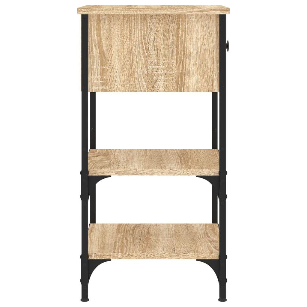 vidaXL Bedside Cabinets 2 pcs Sonoma Oak 34x36x70 cm Engineered Wood