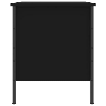 vidaXL Bedside Cabinet Black 40x42x50 cm Engineered Wood