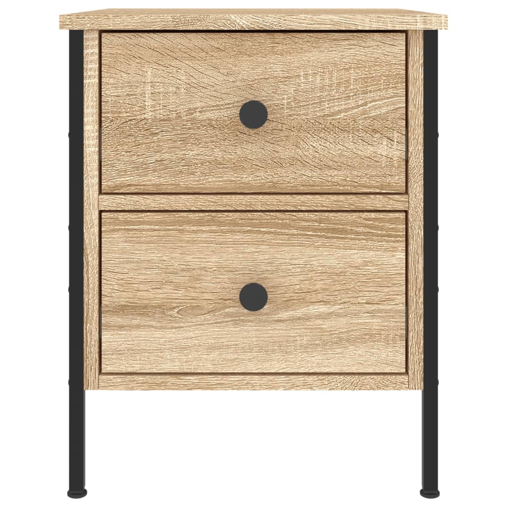 vidaXL Bedside Cabinet Sonoma Oak 40x42x50 cm Engineered Wood