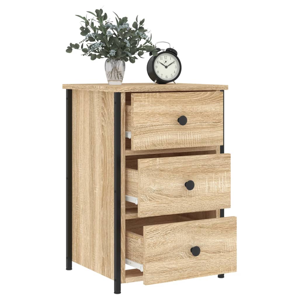 vidaXL Bedside Cabinet Sonoma Oak 40x36x60 cm Engineered Wood