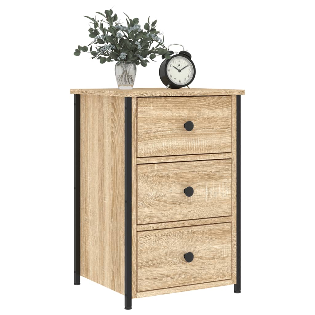 vidaXL Bedside Cabinets 2 pcs Sonoma Oak 40x36x60 cm Engineered Wood