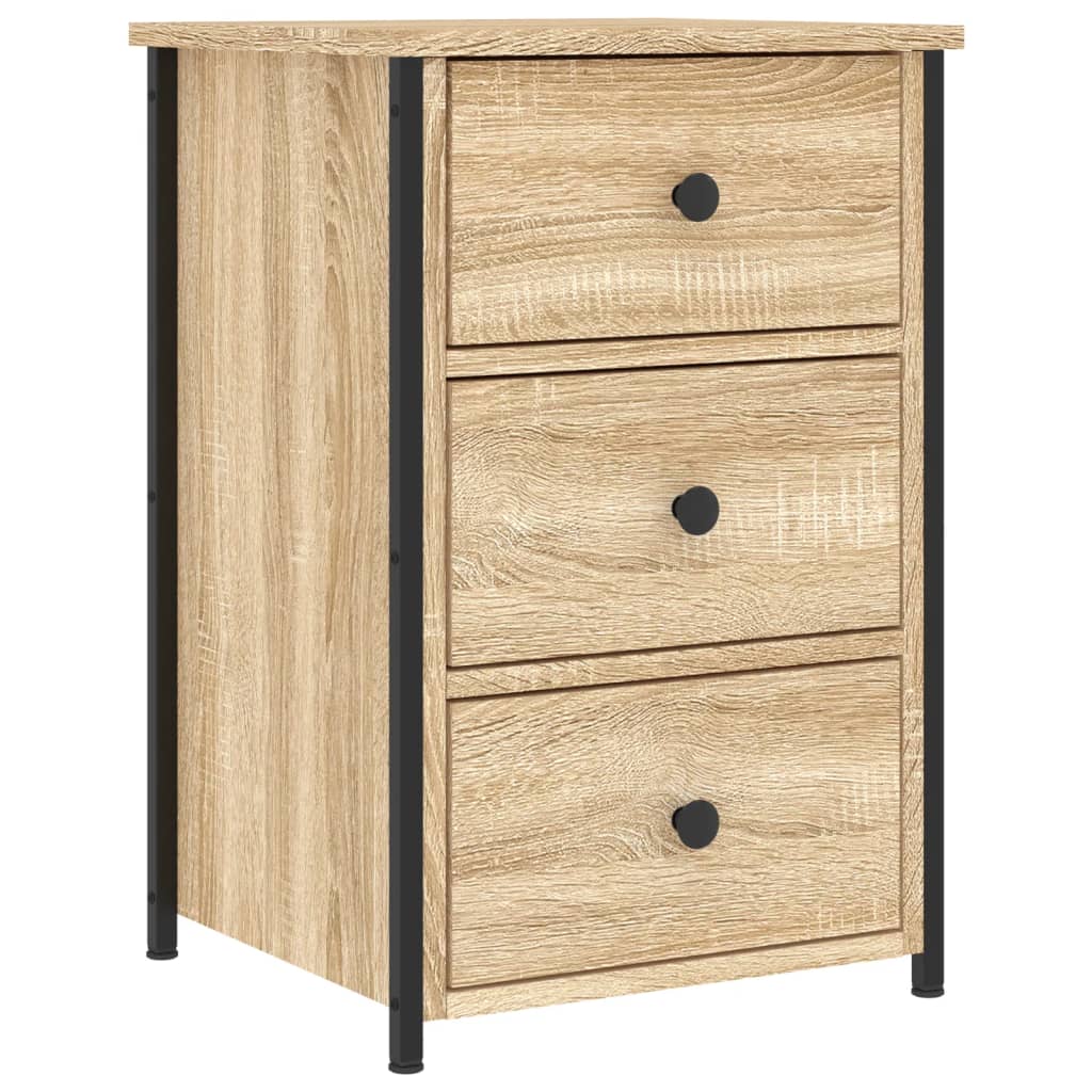 vidaXL Bedside Cabinets 2 pcs Sonoma Oak 40x36x60 cm Engineered Wood