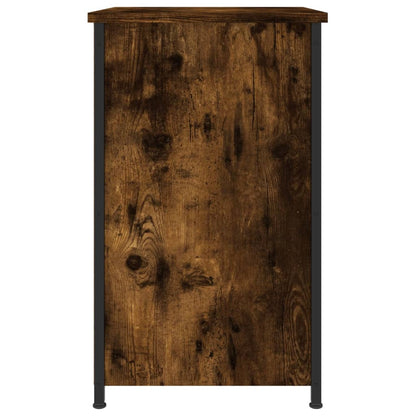 vidaXL Bedside Cabinet Smoked Oak 40x36x60 cm Engineered Wood
