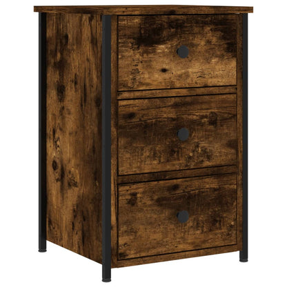 vidaXL Bedside Cabinets 2 pcs Smoked Oak 40x36x60 cm Engineered Wood