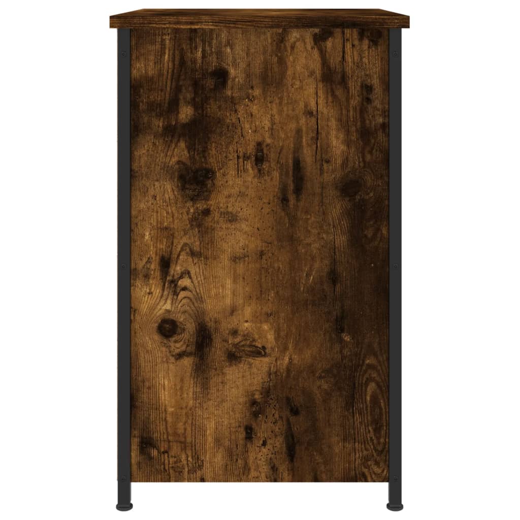 vidaXL Bedside Cabinets 2 pcs Smoked Oak 40x36x60 cm Engineered Wood