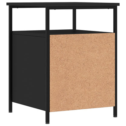 vidaXL Bedside Cabinets 2 pcs Black 44x45x60 cm Engineered Wood