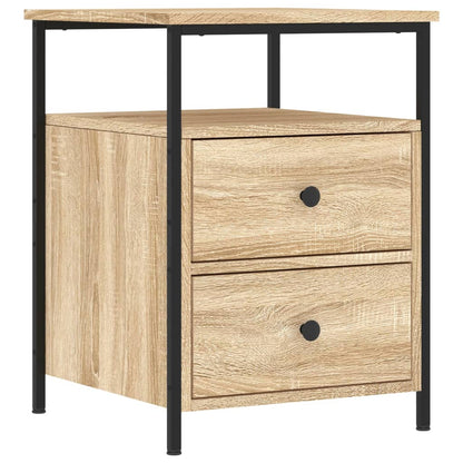 vidaXL Bedside Cabinet Sonoma Oak 44x45x60 cm Engineered Wood