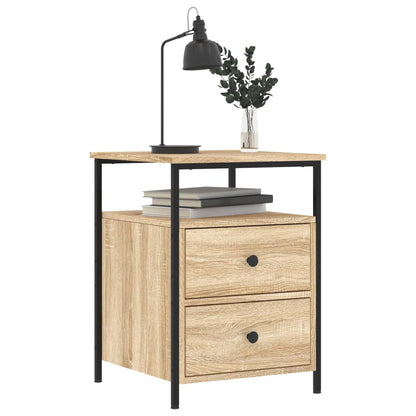 vidaXL Bedside Cabinets 2 pcs Sonoma Oak 44x45x60 cm Engineered Wood