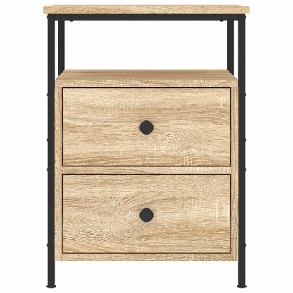 vidaXL Bedside Cabinets 2 pcs Sonoma Oak 44x45x60 cm Engineered Wood