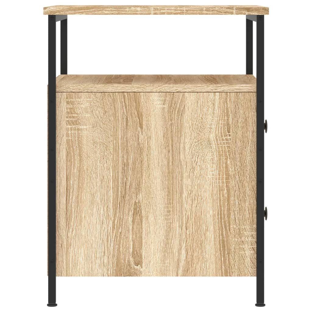 vidaXL Bedside Cabinets 2 pcs Sonoma Oak 44x45x60 cm Engineered Wood