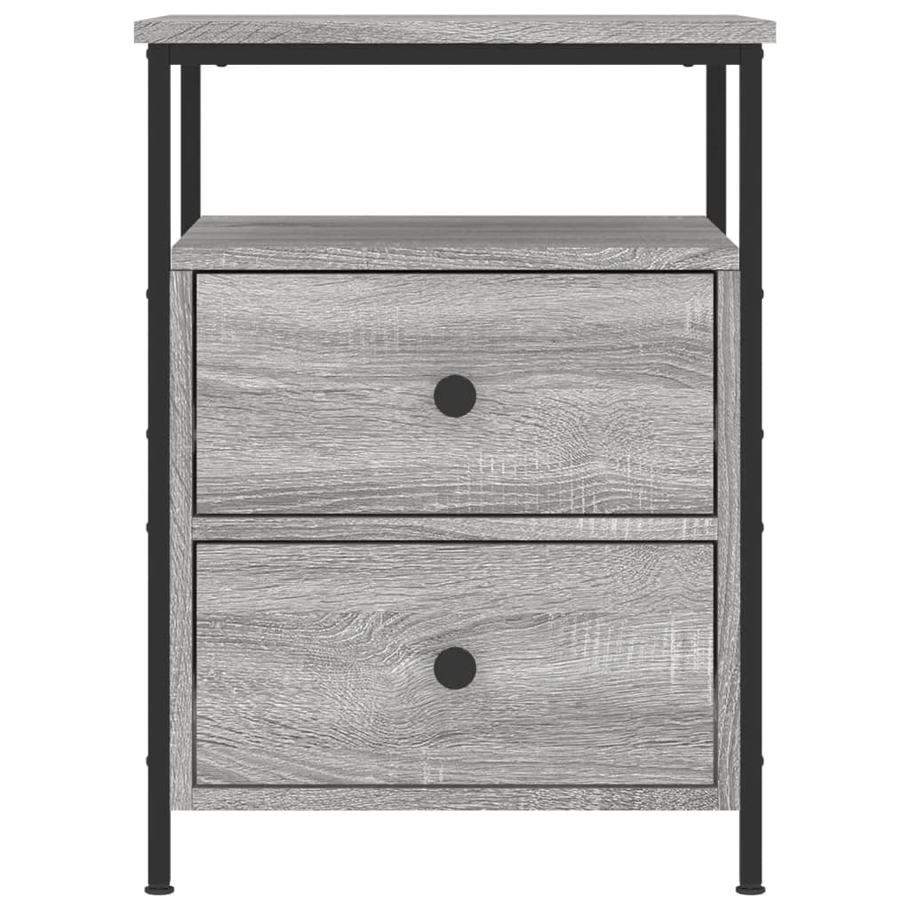 vidaXL Bedside Cabinet Grey Sonoma 44x45x60 cm Engineered Wood