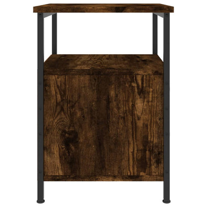 vidaXL Bedside Cabinets 2 pcs Smoked Oak 34x35.5x50 cm Engineered Wood