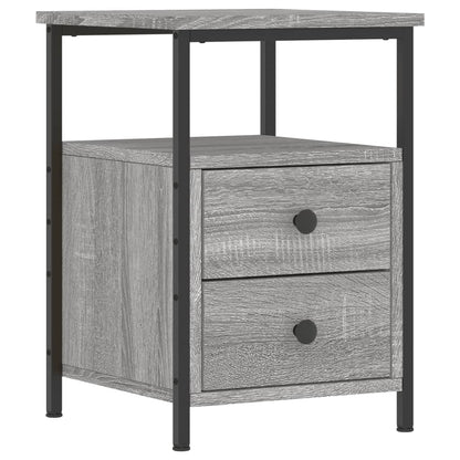 vidaXL Bedside Cabinet Grey Sonoma 34x35.5x50 cm Engineered Wood