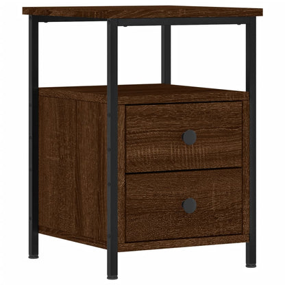 vidaXL Bedside Cabinets 2 pcs Brown Oak 34x35.5x50 cm Engineered Wood
