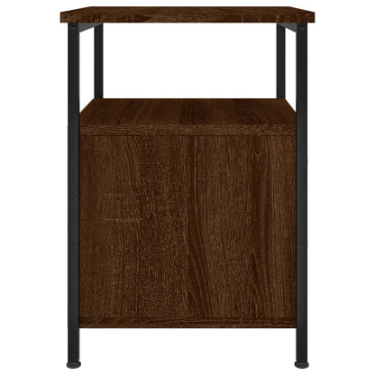 vidaXL Bedside Cabinets 2 pcs Brown Oak 34x35.5x50 cm Engineered Wood